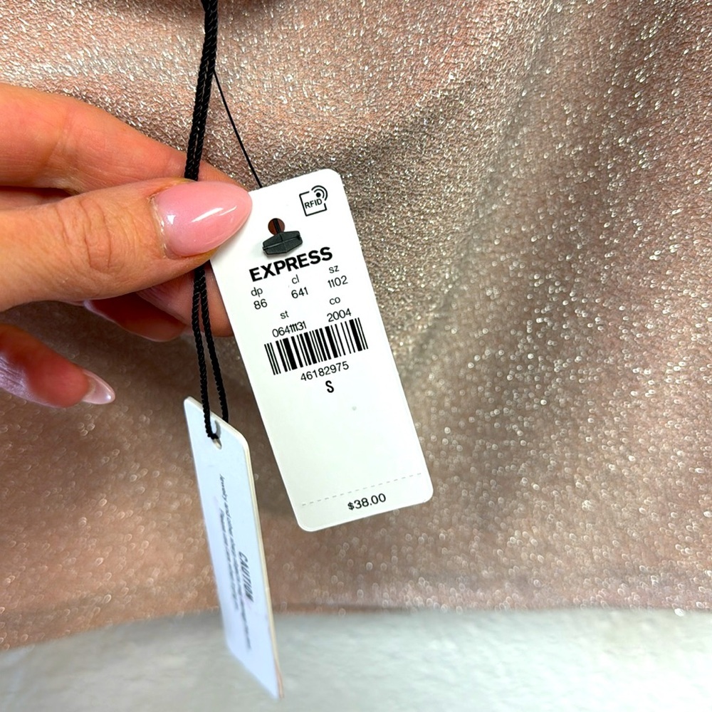 Express Muted Pink Sleeveless Cowl Neck Top - Picture 10 of 11